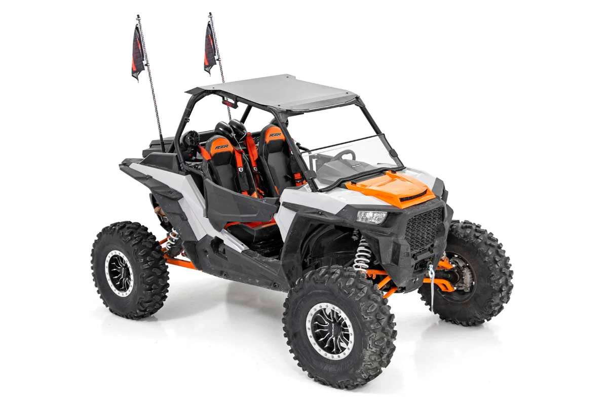 Polaris LED Whip Light Roll Cage Mounting Kit w/ LED Light Whips RZR 1000XP Turbo Rough Country - 93052 - Image 6