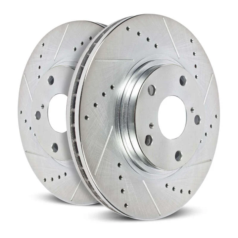 Power Stop 12-20 Jeep Grand Cherokee Front Drilled & Slotted Rotor - Pair - Image 5