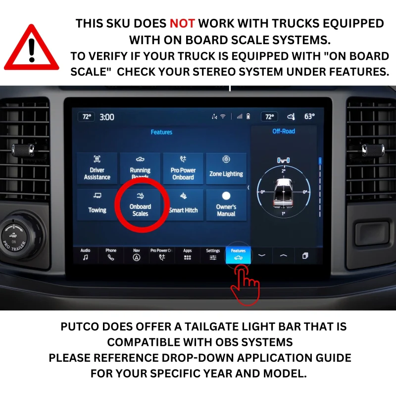 Putco 21-22 Ford F-150 60in Red Light Blade Direct Fit Kit Red / White - Image 17