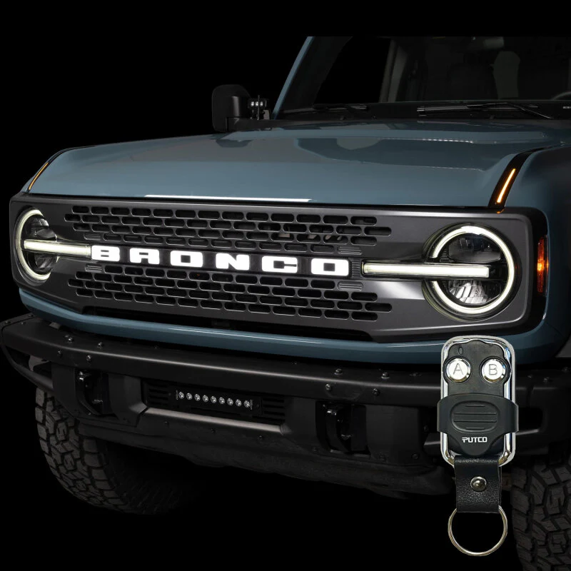 Putco 22-24 Ford Bronco Luminix DRL LED Light Hood Limb Riser (Factory Hood Side Hinge Replacements) - Image 2