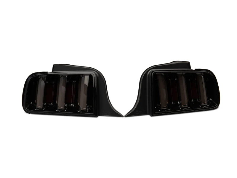 Raxiom 05-09 Ford Mustang Vector V2 LED Tail Lights- Black Housing (Smoked Lens) - Image 6