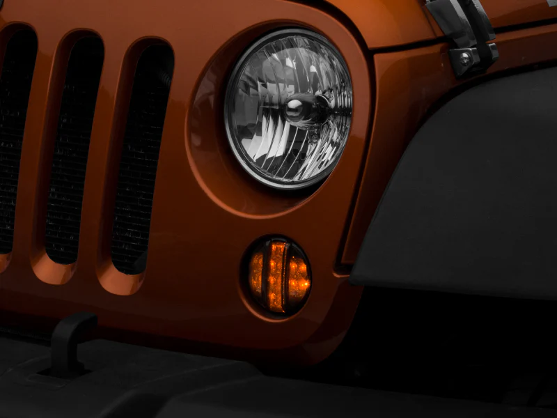 Raxiom 07-18 Jeep Wrangler JK Axial Series LED Front Turn Signals (Smoked) - Image 11