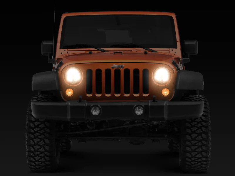 Raxiom 07-18 Jeep Wrangler JK LED Halo Headlights- Chrome Housing (Clear Lens) - Image 5