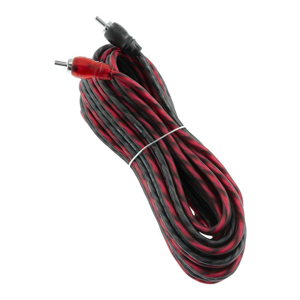RCA Audio Cable Ultra Flex 20 Feet Black/Red DS18 - RCA-20FT - Image 2