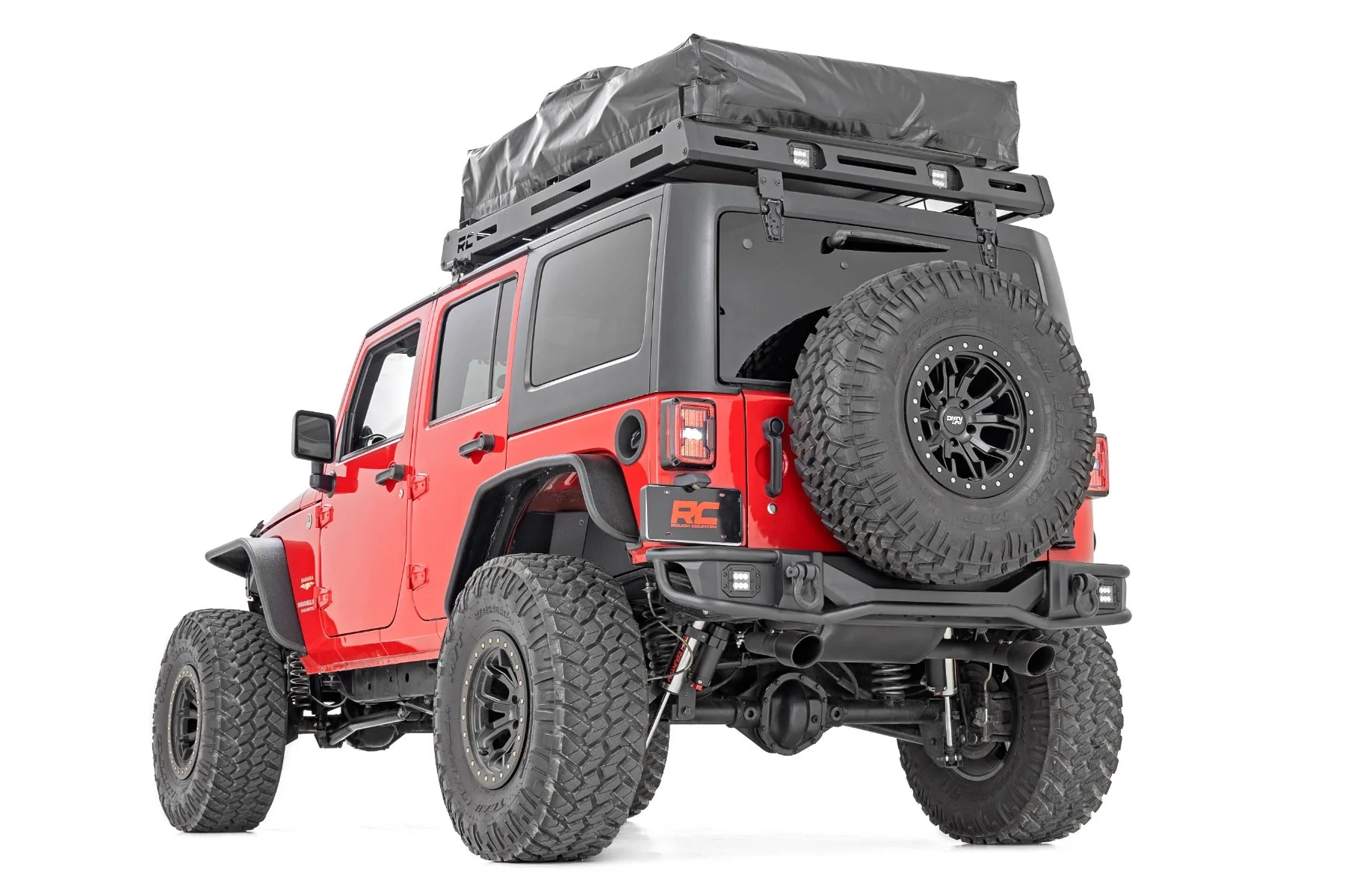 Rear Bumper Tubular 07-18 Jeep Wrangler JK Rough Country - 10649 - Image 5
