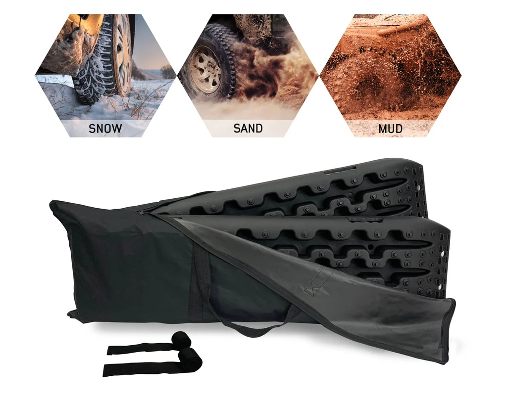 Recovery Ramps for 4WDs Gray/Black Universal + Storage Bag Overland Vehicle Systems - 19169910 - Image 9
