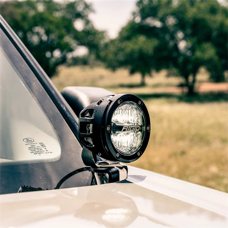Rigid Industries 2021 Ford Bronco A-Pillar Light Mount Kit (Incl. 4In 360-Series Drive) - Image 3