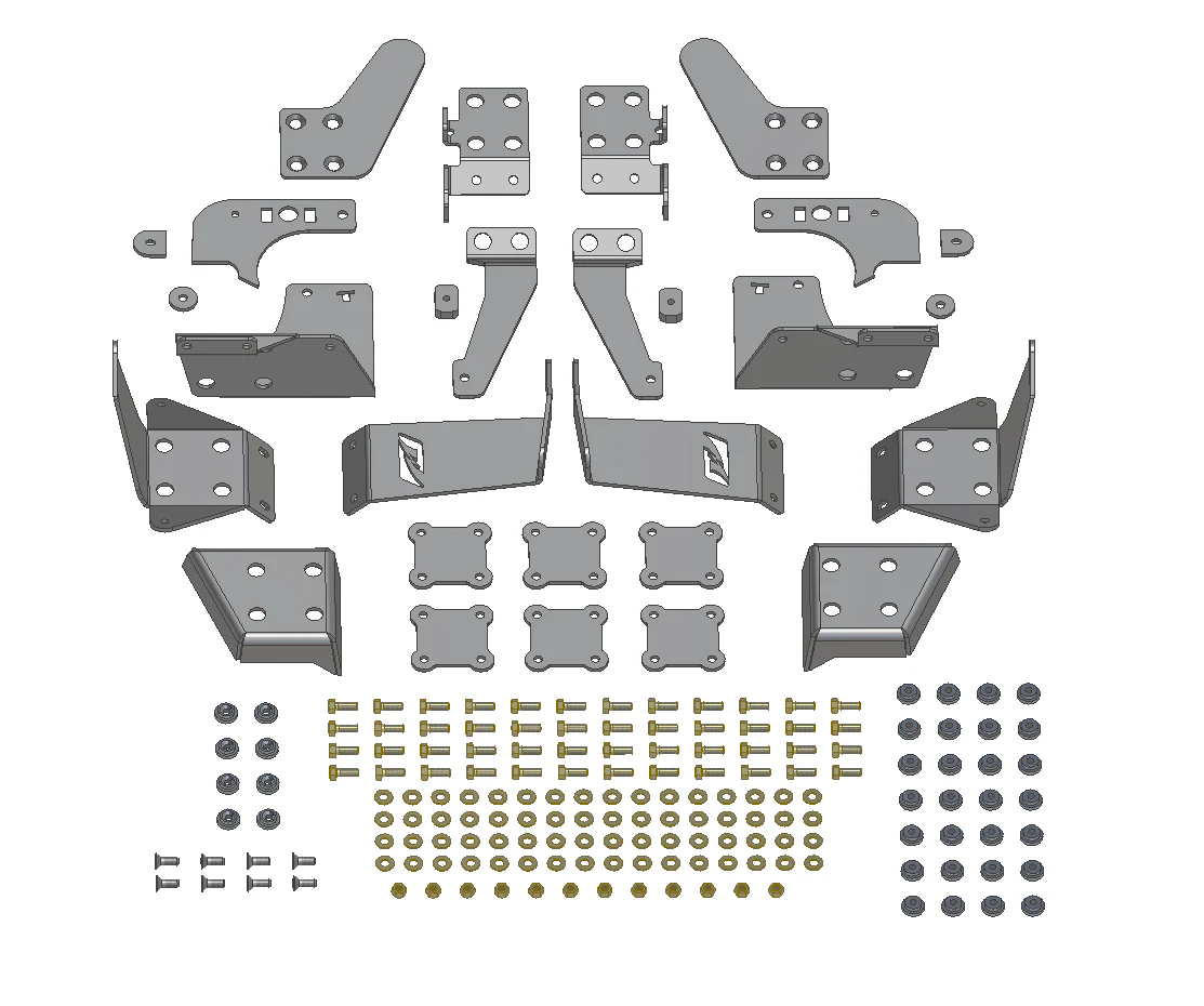 Roll Cage Bracket Kit for Jeep JKU Motobilt - MB3032