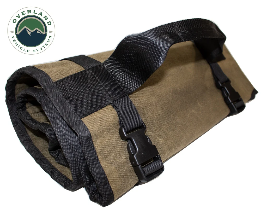 Rolled General Tool Storage Bag - Waxed Canvas Overland Vehicle Systems - 21079941