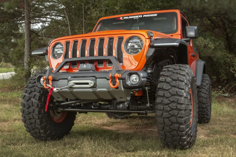 Rugged Ridge 18-21 Jeep Wrangler/Gladiator (JL/JT) Venator Modular Bumper - Black - Image 4
