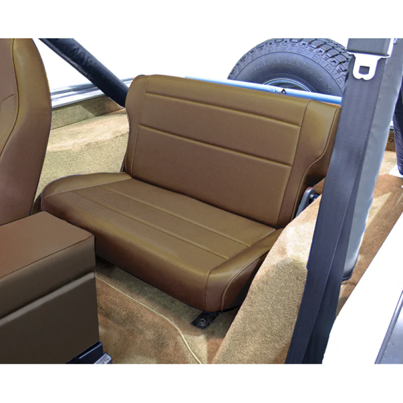 Rugged Ridge Fold & Tumble Rear Seat Spice 76-95 Jeep CJ / Jeep Wrangler - Image 2