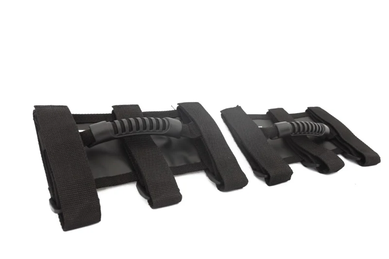 Rugged Ridge Steel Grab Handles F/R Kit Black 07-18 Jeep Wrangler JK/JKU - Image 3