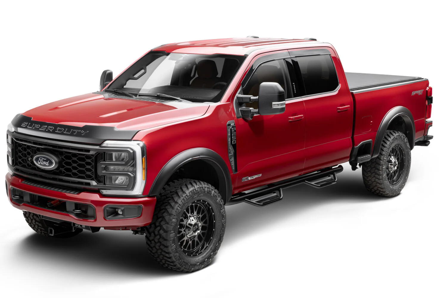 RVL Fender Flares Black Smooth Finish 4-Piece Set For 2023-2026 F-250/F-350 Super Duty Husky Liners - 2802980