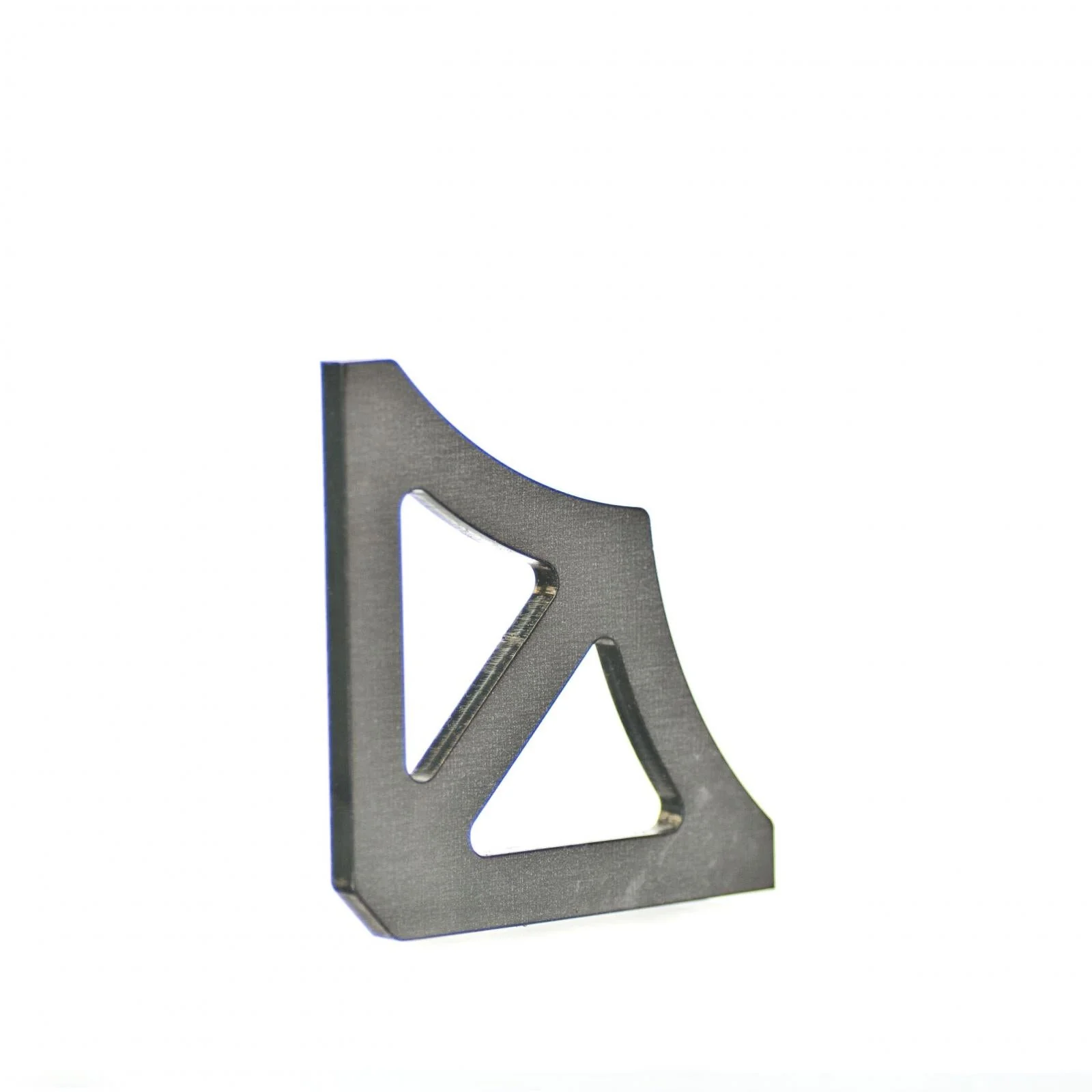 Scalloped Two Hole Gusset 3x3 Inch Steel Motobilt - MB2039