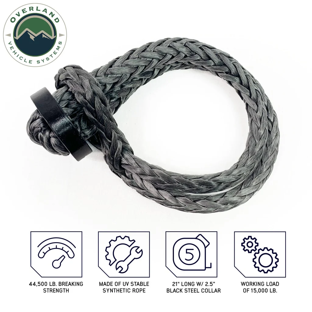 Shop Overland Vehicle Systems 7/16 Inch Soft Shackle With Collar Overland Vehicle Systems - 19139919 - Image 6