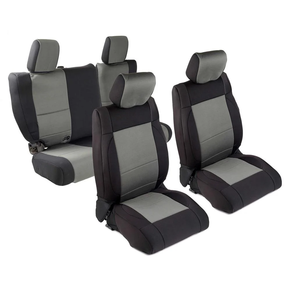 Smittybilt Neoprene Seat Cover Set Front/Rear - Charcoal 471622