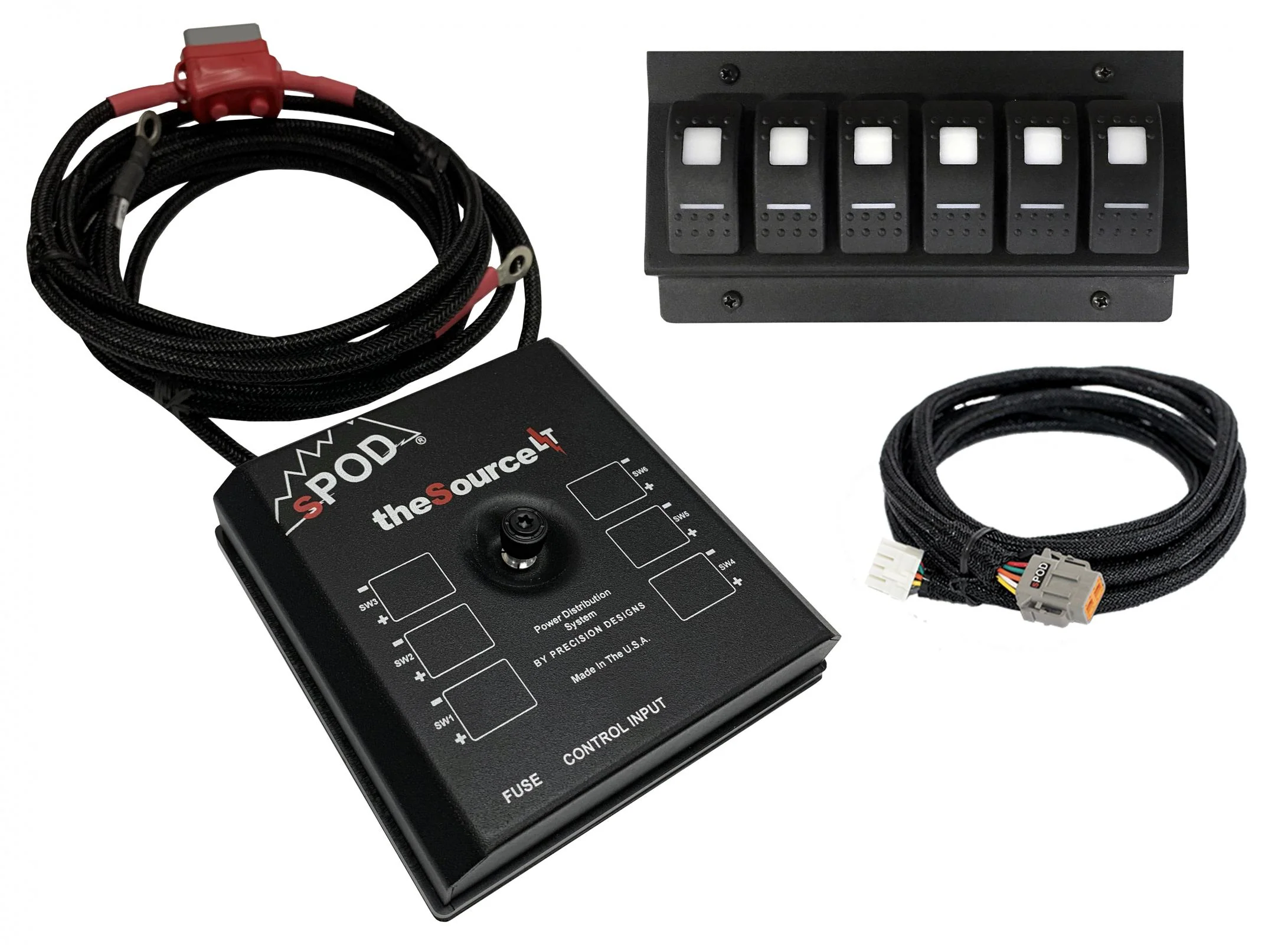 SourceLT w/ Red LED Switch Panel for 2012-2017 Toyota Tundra sPod - 873010