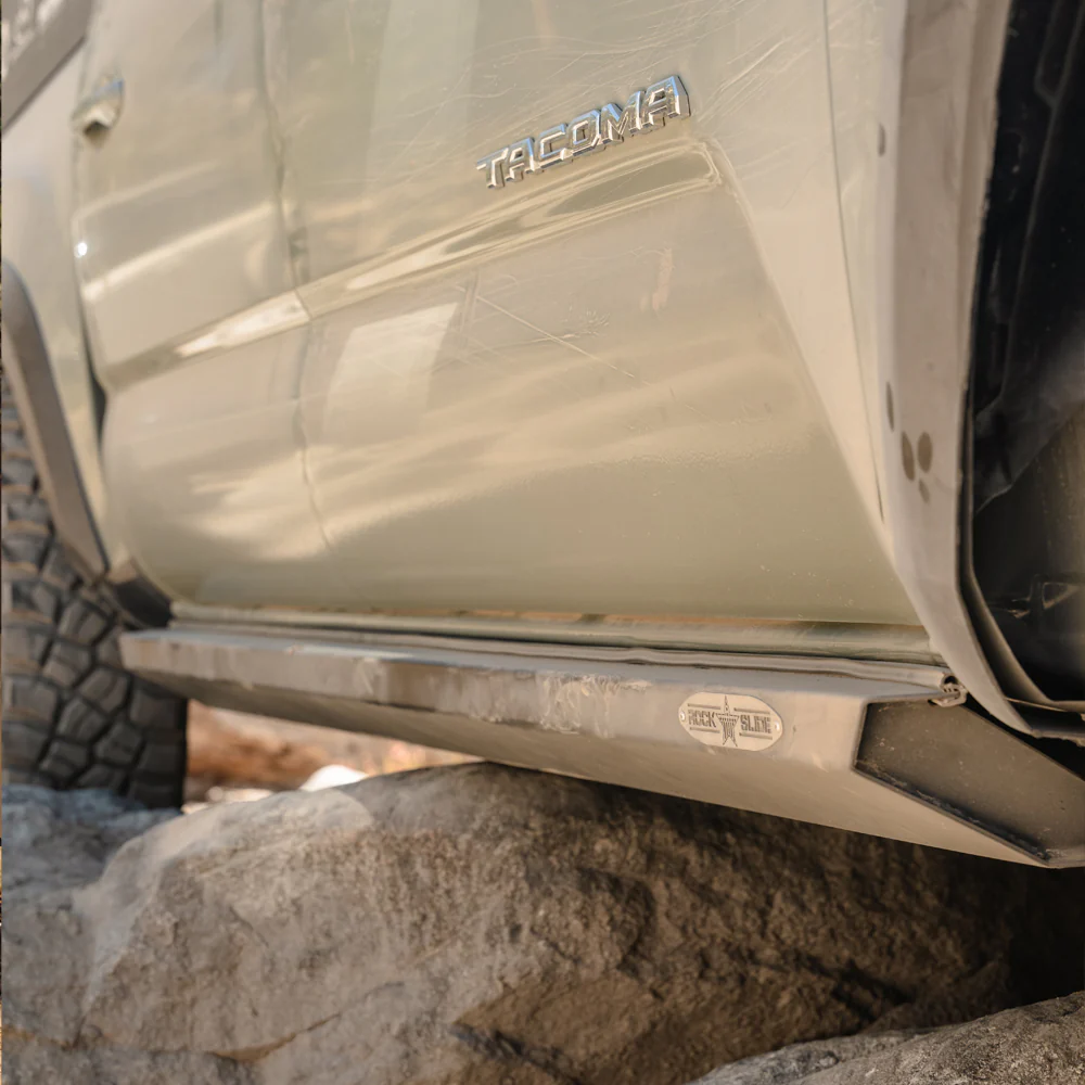 Tacoma Rock Sliders For 05-23 Toyota Tacoma Standard Bed Black Powdercoat Steel Rock Slide Engineering - BD-SL-100-TACO - Image 3