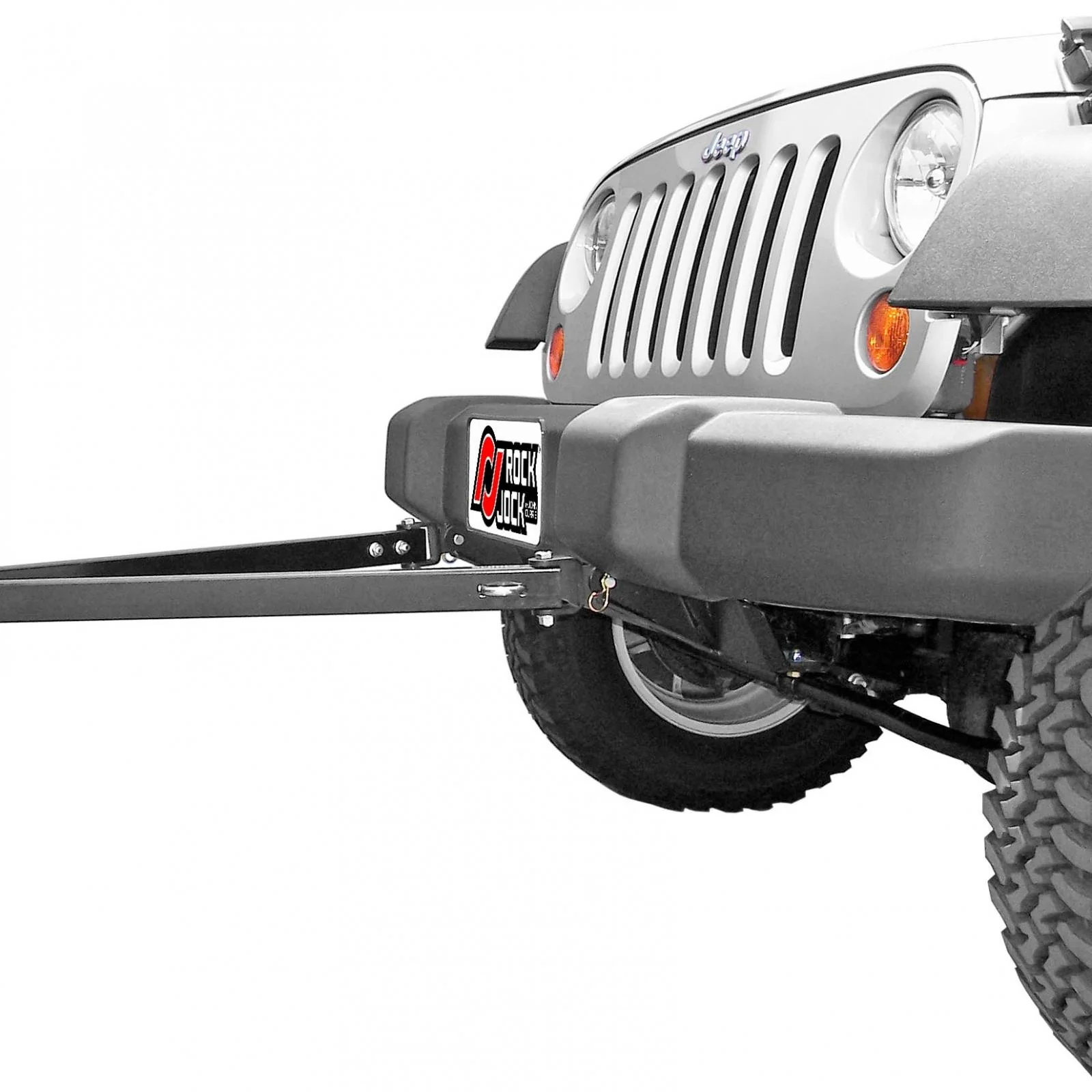 Tow Bar Mounting Kit 07-18 Wrangler JK Front Bolt-On Includes Mounting Plate Tow Bar Attaching Forks Hardware For Use w/ CE-9033F RockJock 4x4 - CE-9033JK - Image 2