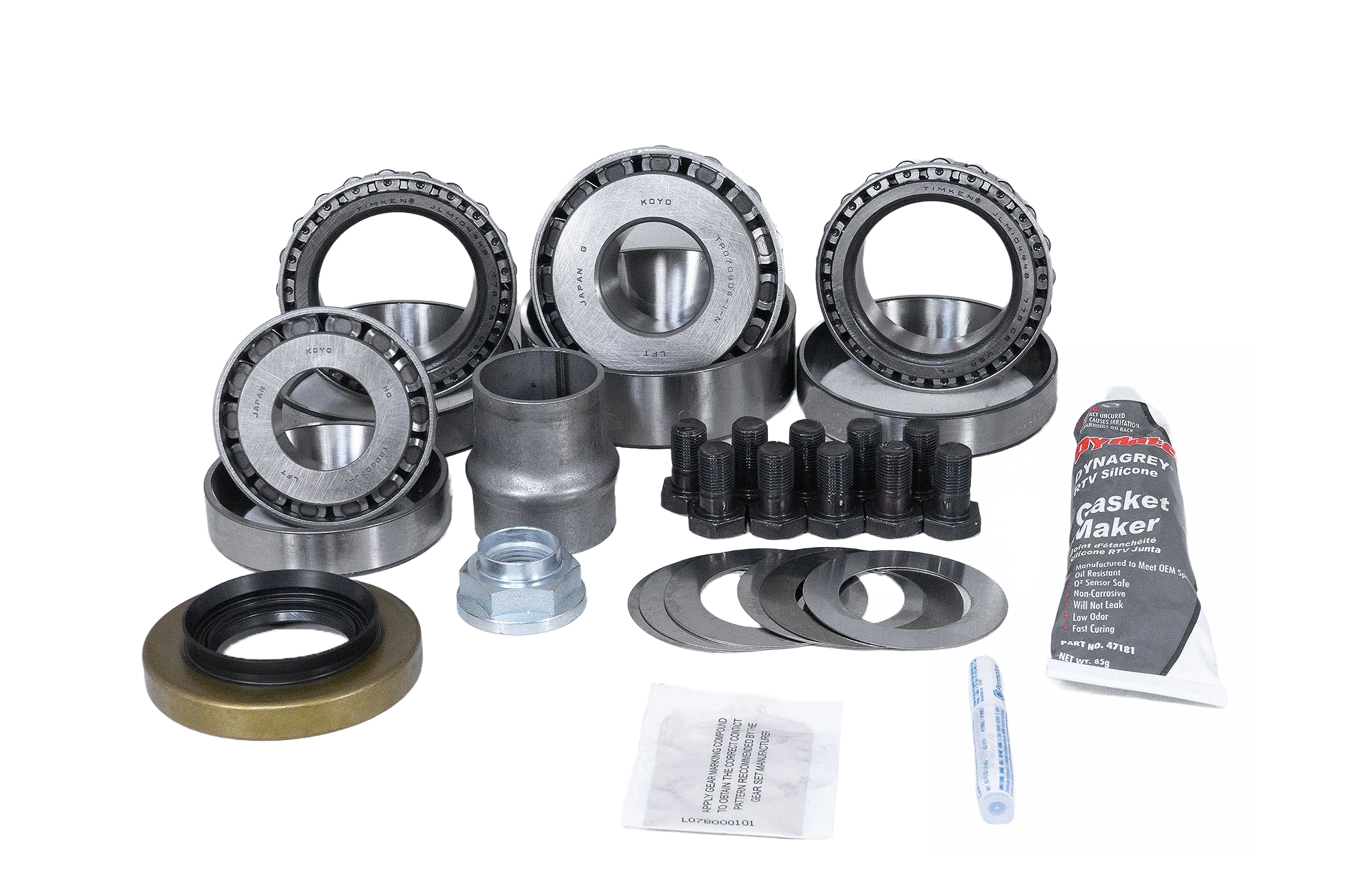 Toyota 8 Inch Front Axle Land Cruiser 2003-07 Open Carrier Ring and Pinion Master Install Kit Revolution Gear - 35-2061B - Image 2