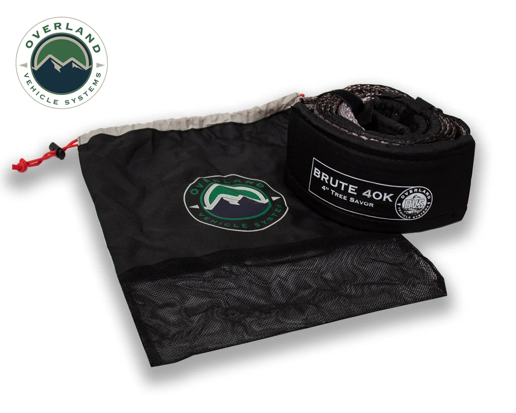 Tree Saver Tow Strap 40,000 lb. Gray With Storage Bag Overland Vehicle Systems - 19079916