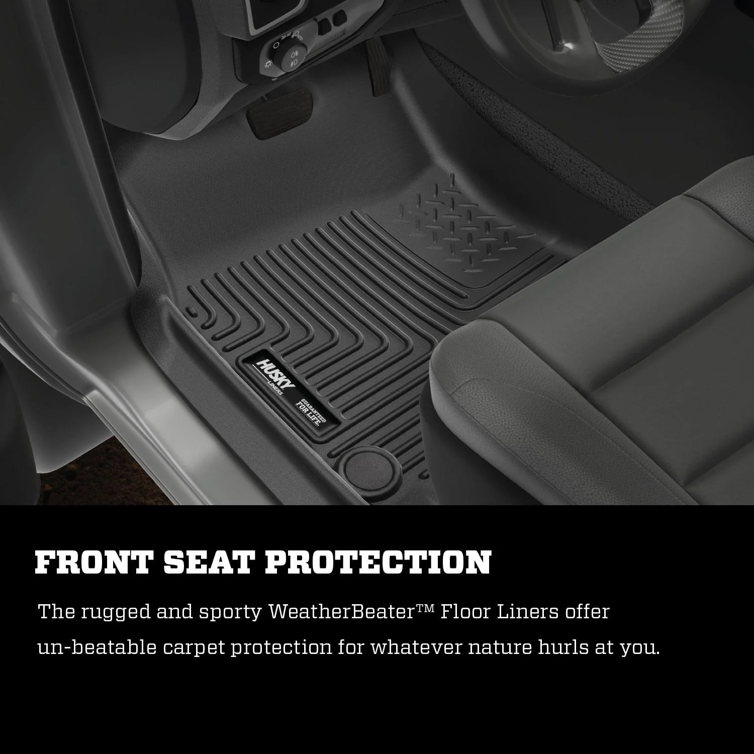 Husky Weatherbeater Floor Liner 2019 Ram 1500 2nd Seat Black Husky Liners - 14731 - Image 6