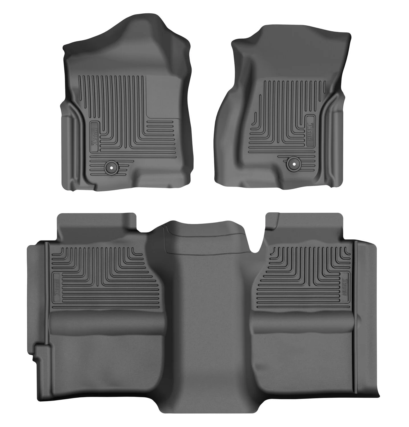 Weatherbeater Front & 2nd Seat Floor Liners For 1999-2007 Silverado/Sierra 1500/2500 HD/3500 Husky Liners - 93901