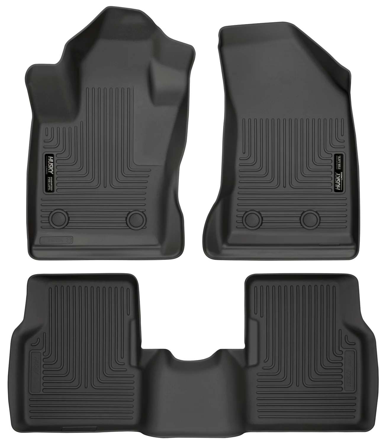 Weatherbeater Front & 2nd Seat Floor Liners For 2017-2025 Jeep Compass Husky Liners - 95681