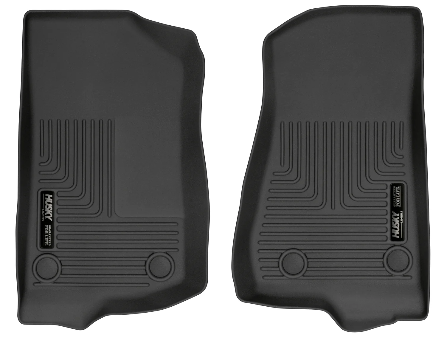 Weatherbeater Front Floor Liners For 2018-2024 Jeep Wrangler JL 2020-2025 Jeep Gladiator Husky Liners - 13021