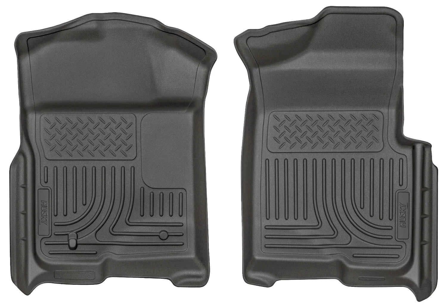 Weatherbeater Front Floor Liners For 2009-2014 F-150 Black Husky Liners - 18331