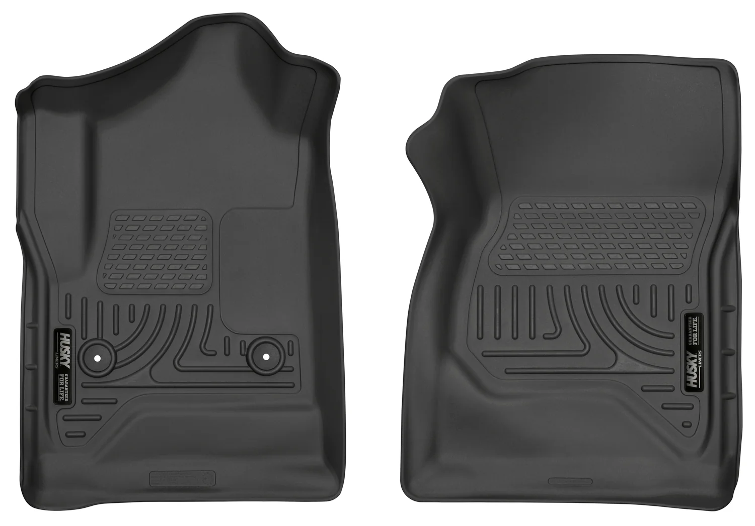Weatherbeater Front Floor Liners For 2014-2019 Silverado/Sierra 1500/2500 HD/3500 HD Husky Liners - 18241
