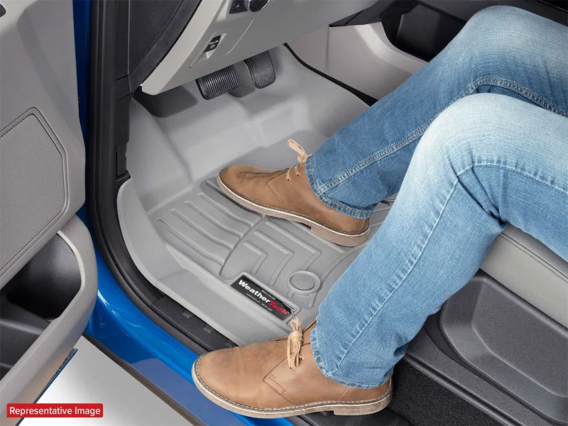 WeatherTech 07-13 Chevrolet Silverado Extended Cab Rear FloorLiner - Black - Image 10