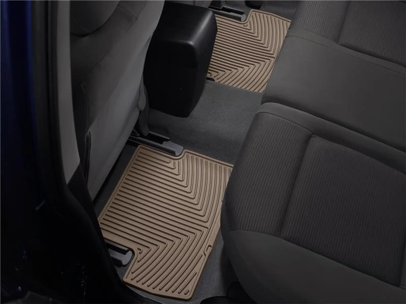 WeatherTech 96 GMC Rally Van Rear Rubber Mats - Tan - Image 2