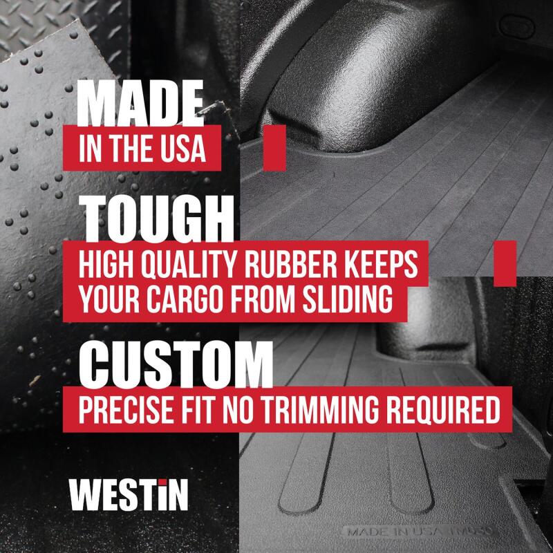 Westin 19-22 Chevy Silverado/GMC Sierra 1500 (6.5ft Bed) Truck Bed Mat - Black (Excl. 19 LD/Limited) - Image 2