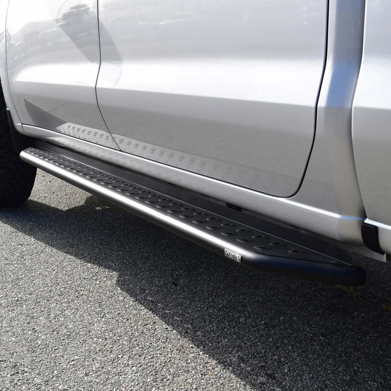 Westin 19-23 Chevrolet/GMC Silverado/Sierra 1500 Crew Cab Outlaw Nerf Step Bars - Textured Black - Image 2