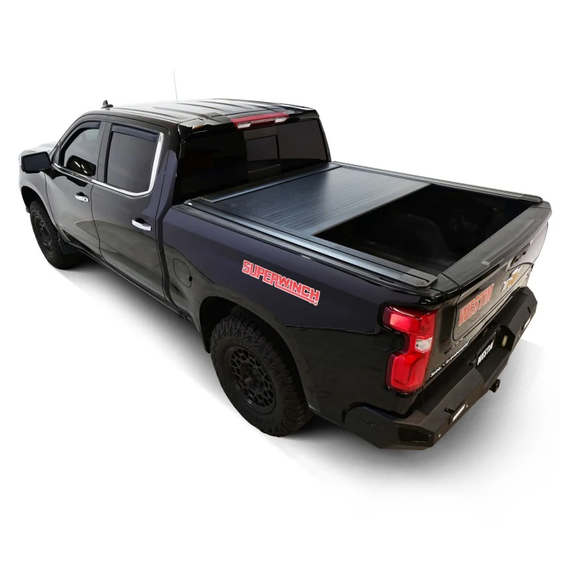Westin 19-26 Chev/GMC Silverado/Sierra 1500 5ft 8in Bed Electric Retractable Tonneau Cover - Black - Image 12