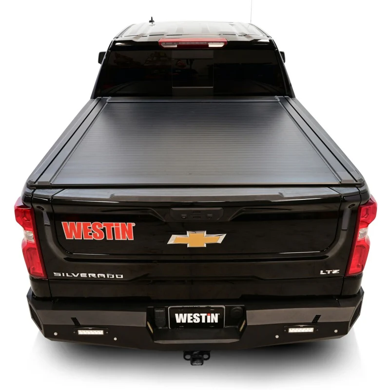 Westin 19-26 Chev/GMC Silverado/Sierra 1500 5ft 8in Bed Electric Retractable Tonneau Cover - Black - Image 8