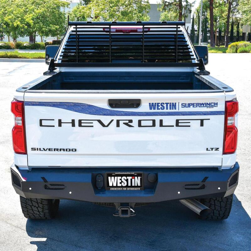 Westin 1999-2018 Chevrolet/Ford/GMC/Toyota Silverado/Sierra 1500/2500/3500 HD Headache Rack - Black - Image 3