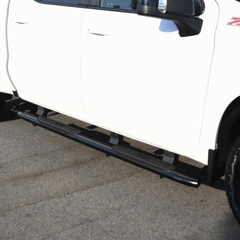 Westin 2019-2026 Chevy Silverado/Sierra 1500 Crew Cab Non LD PRO TRAXX 4 Oval Nerf Step Bars - Black - Image 5