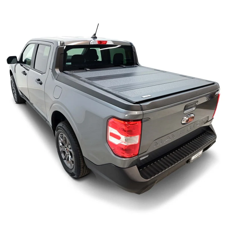 Westin 22-26 Ford Maverick 4WD 4ft. 6in. Bed Hard Tri-Fold Tonneau Cover - Black - Image 7