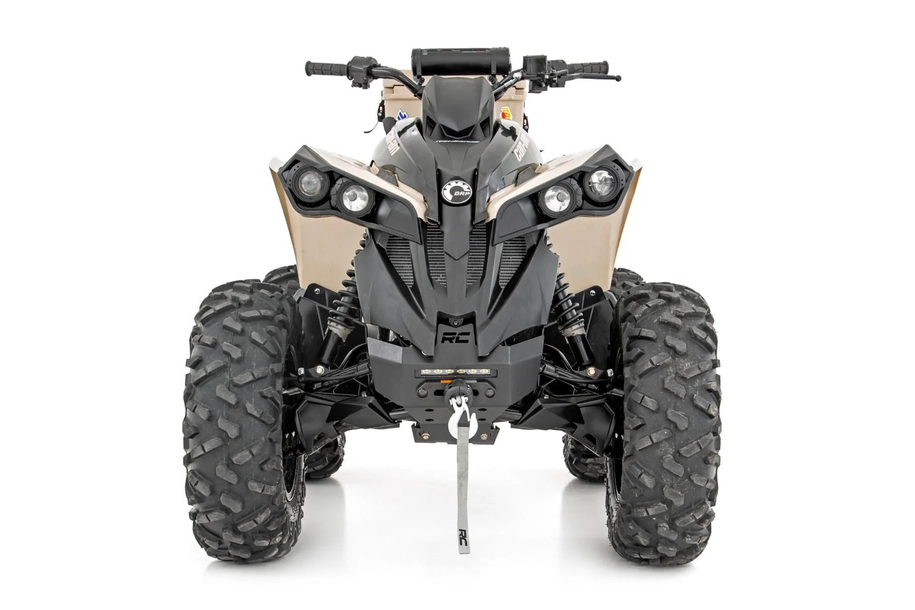 Winch Bumper 4500-Lb Winch Synthetic Rope 12-22 Can-Am Renegade 1000/Renegade 800R Rough Country - 97070 - Image 2