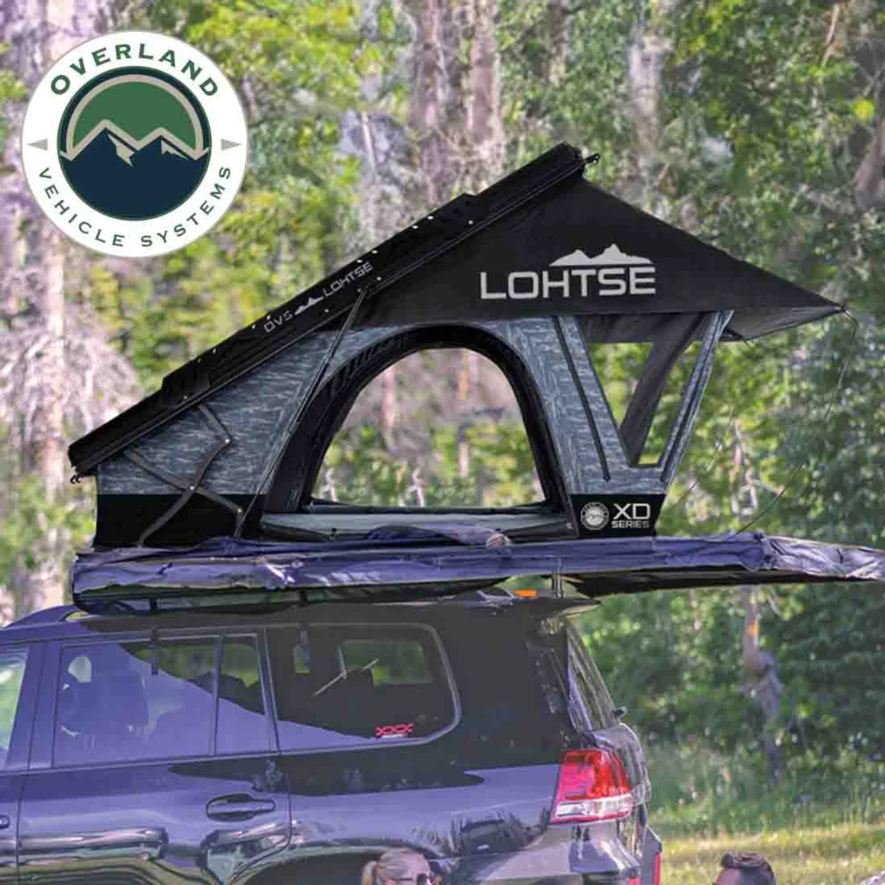 XD Lohtse - Clamshell Aluminum Roof Top Tent, 2 Person, Grey Body and Black Rainfly Overland Vehicle Systems - 18589902 - Image 13