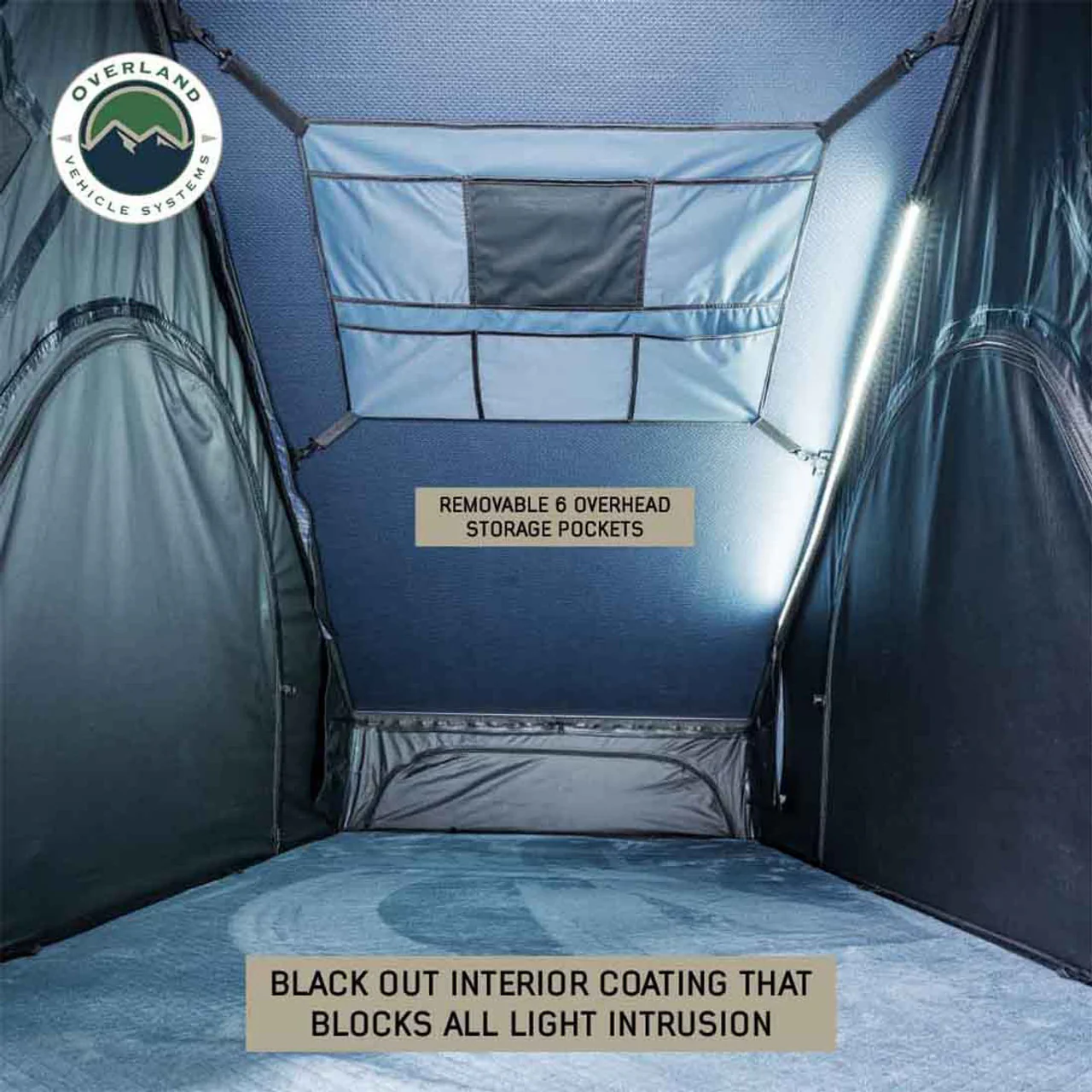 XD Lohtse - Clamshell Aluminum Roof Top Tent, 2 Person, Grey Body and Black Rainfly Overland Vehicle Systems - 18589902 - Image 3