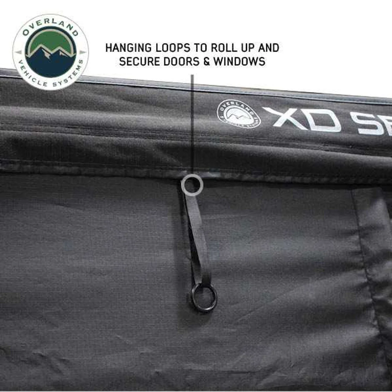 XD Nomadic 270 - Awning Wall 3 W/Black Out, Driver Side, Black Body, Black Trim W/Storage Bag Overland Vehicle Systems - 19690007 - Image 11