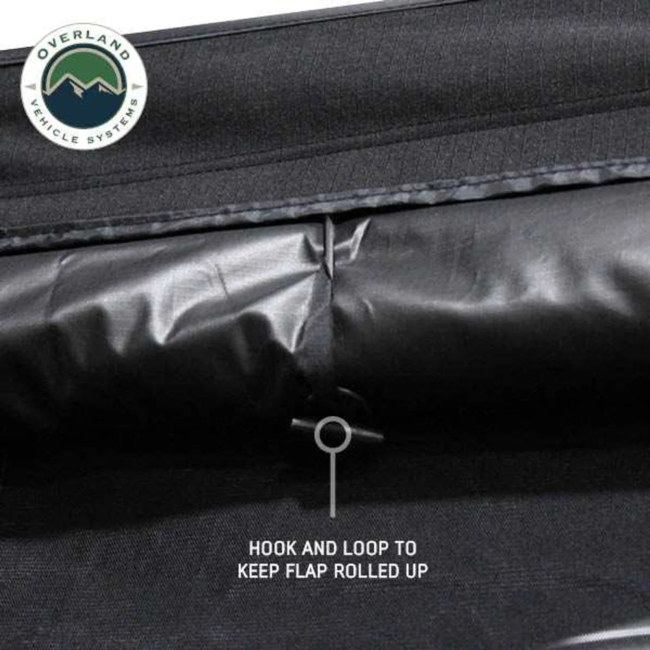 XD Nomadic 270 - Awning Wall 3 W/Black Out, Passenger Side, Black Body, Black Trim W/Storage Bag Overland Vehicle Systems - 19690008 - Image 6