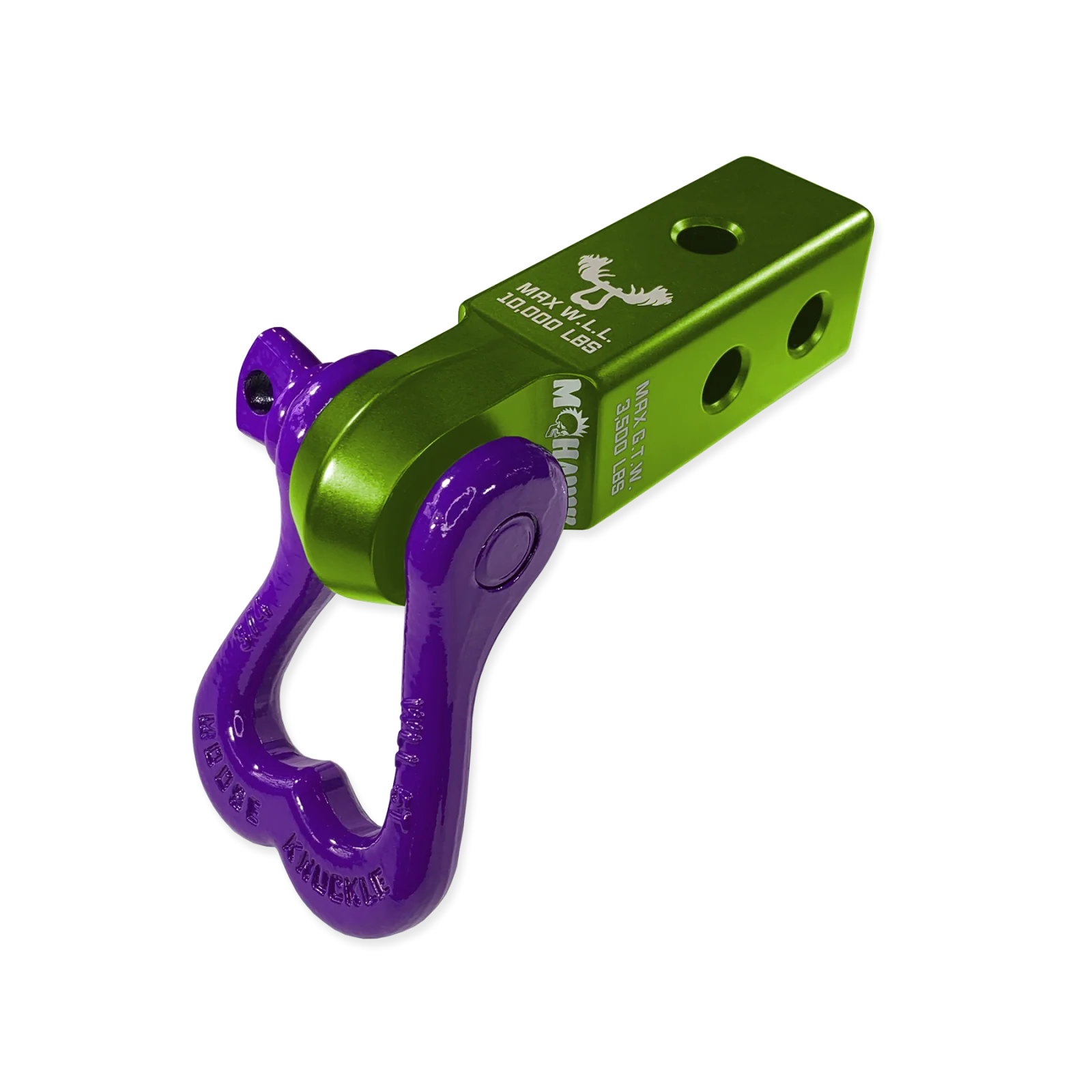 XL 3/4 Shackle and Mohawk 2.0 Receiver Combo Bean Green / Grape Escape Moose Knuckle Offroad - FN000022-301 - Moose Knuckle Offroad - Image 2
