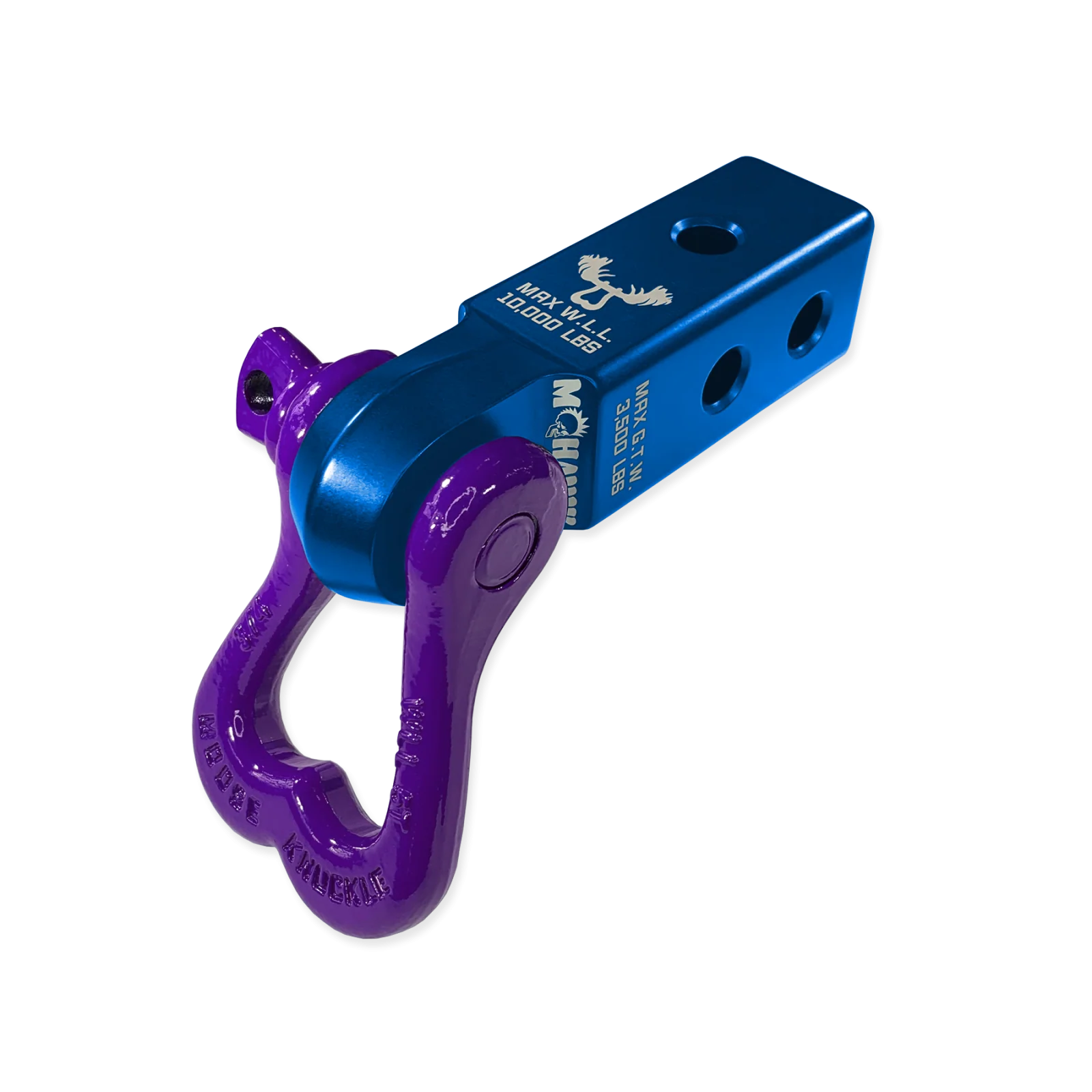 XL 3/4 Shackle and Mohawk 2.0 Receiver Combo Blue Pill / Grape Escape Moose Knuckle Offroad - FN000022-201 - Moose Knuckle Offroad - Image 2