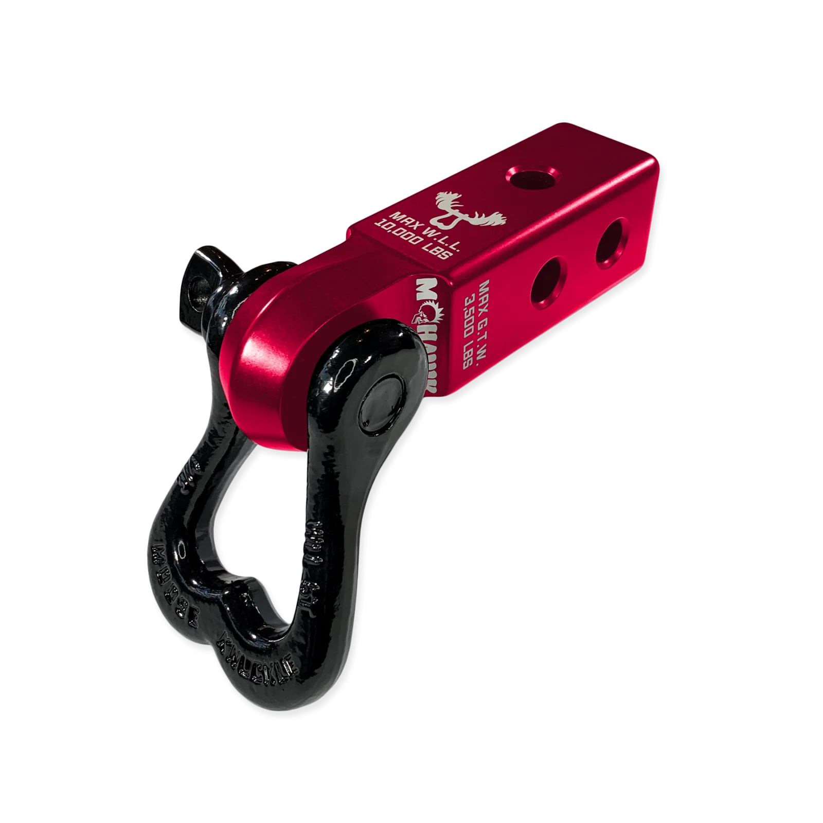 XL 3/4 Shackle and Mohawk 2.0 Receiver Combo Red Rum / Black Hole Moose Knuckle Offroad - FN000022-108 - Moose Knuckle Offroad